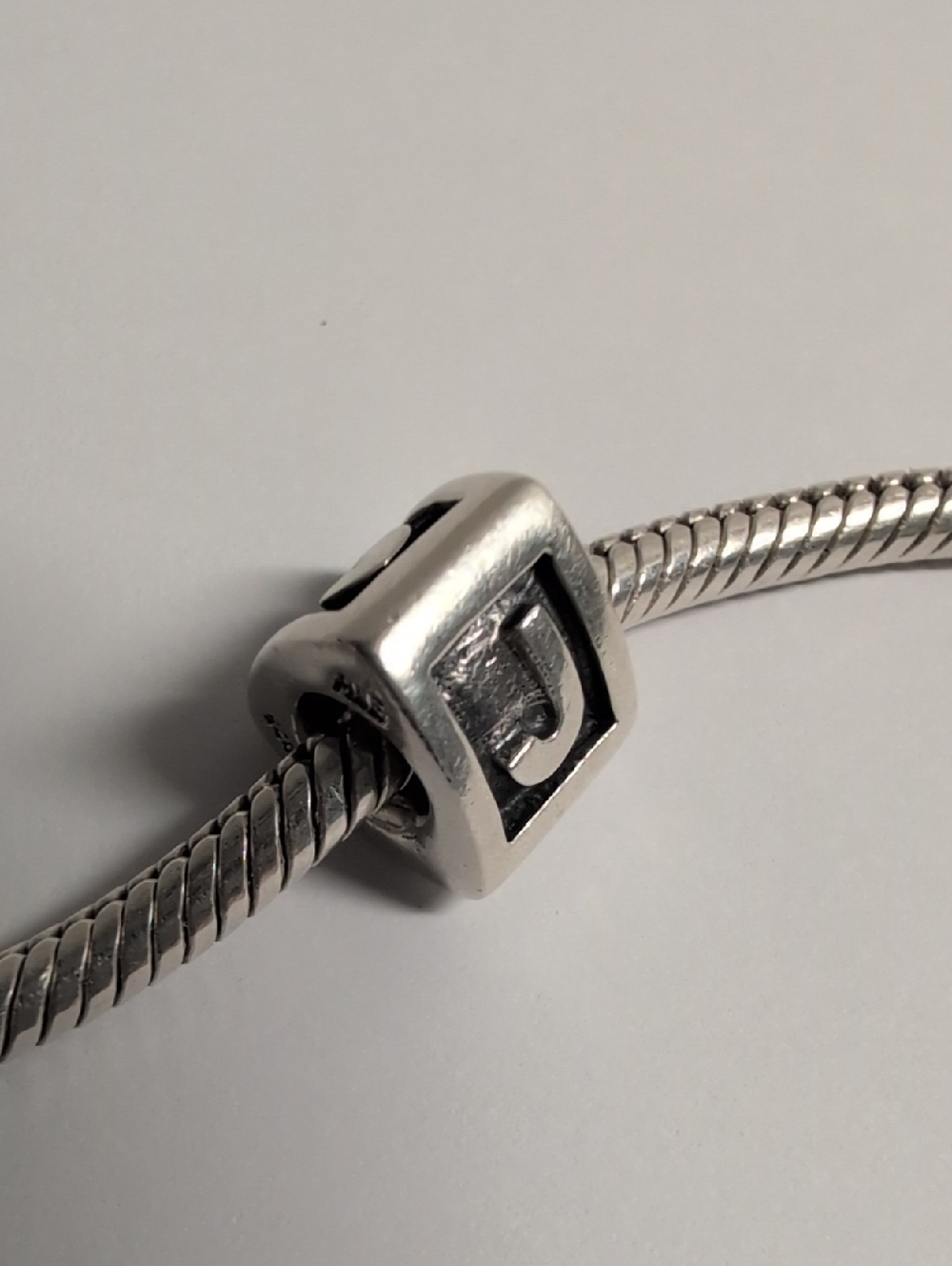 Pandora Sterling Silver Letter D Charm